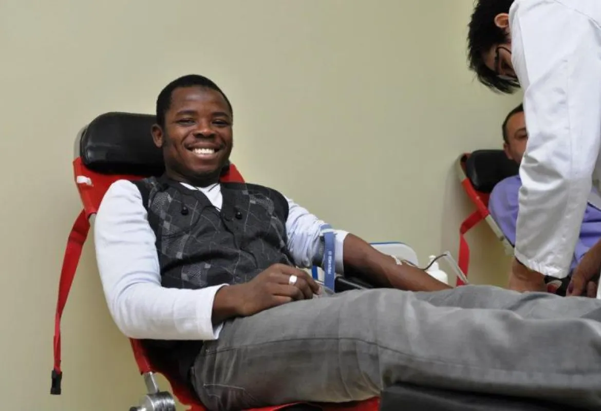 A socially responsible action of blood donation at IUS
