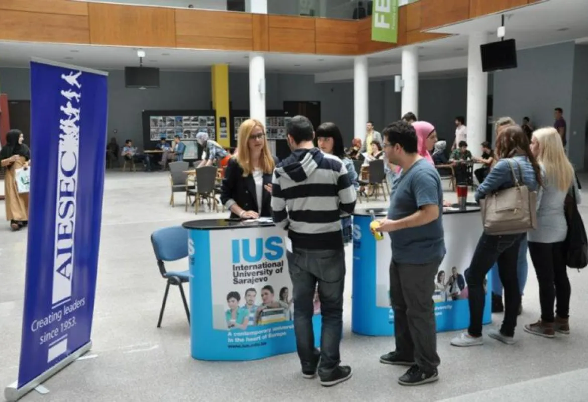 Representatives of AIESEC at IUS