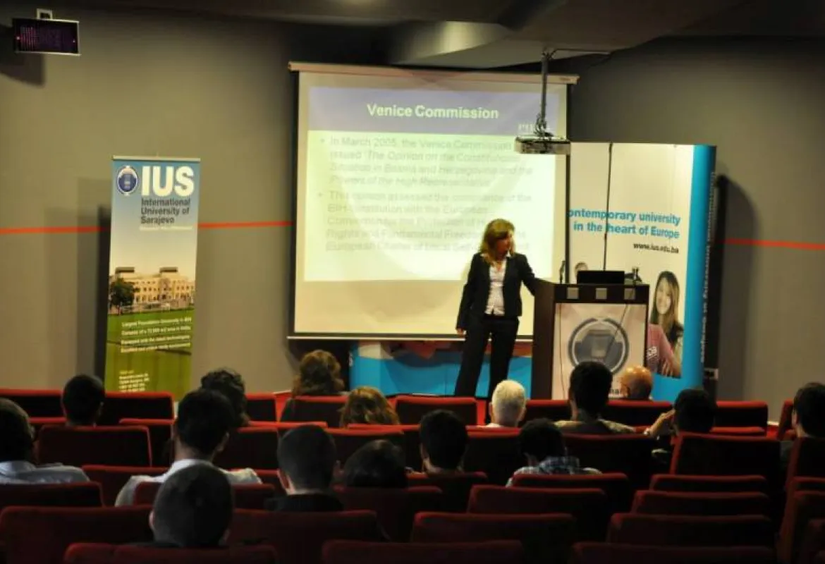 A lecture by Dr. Valery Perry "The Basics of the B&H Constitution and Reform Efforts to Date"