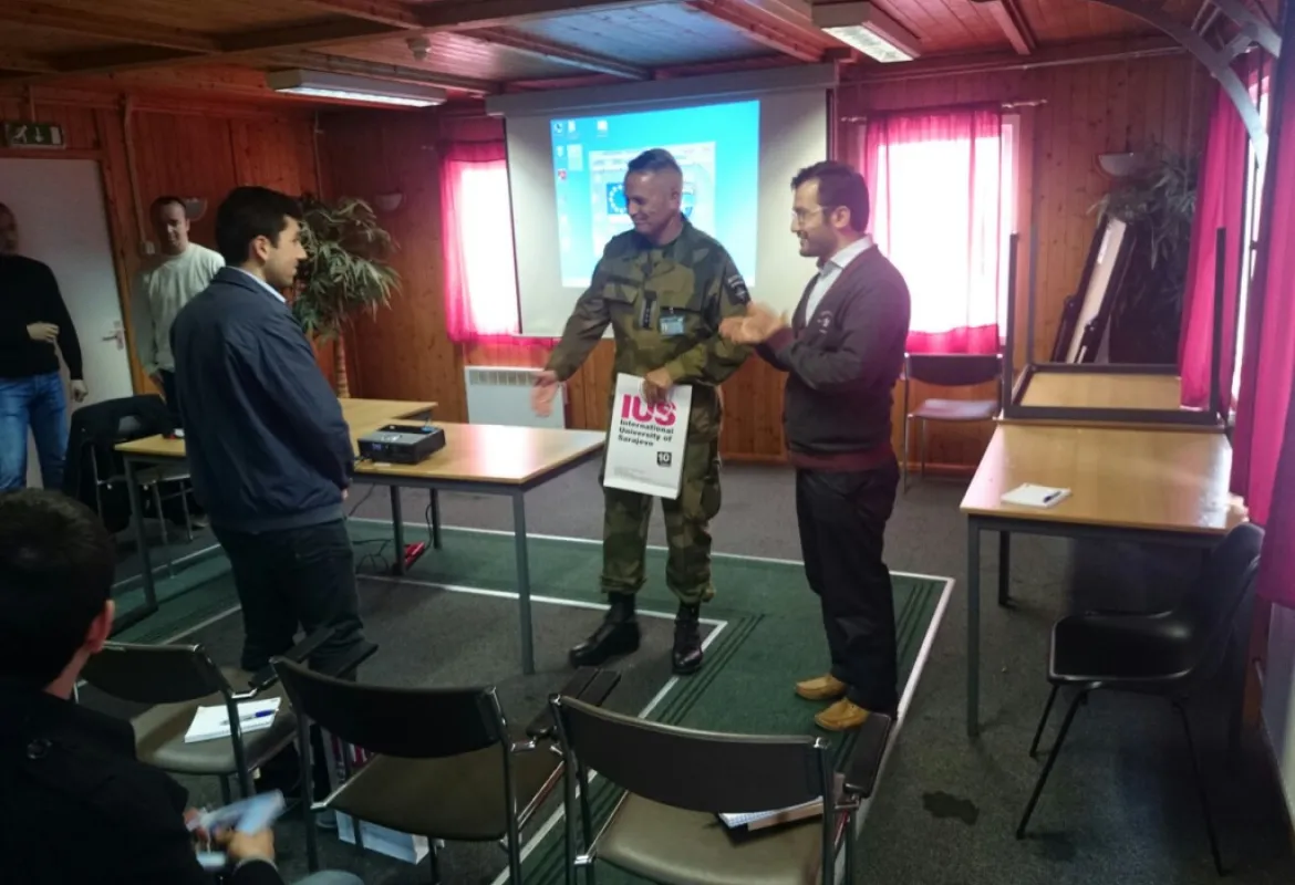 IUS students visited Butmir NATO base