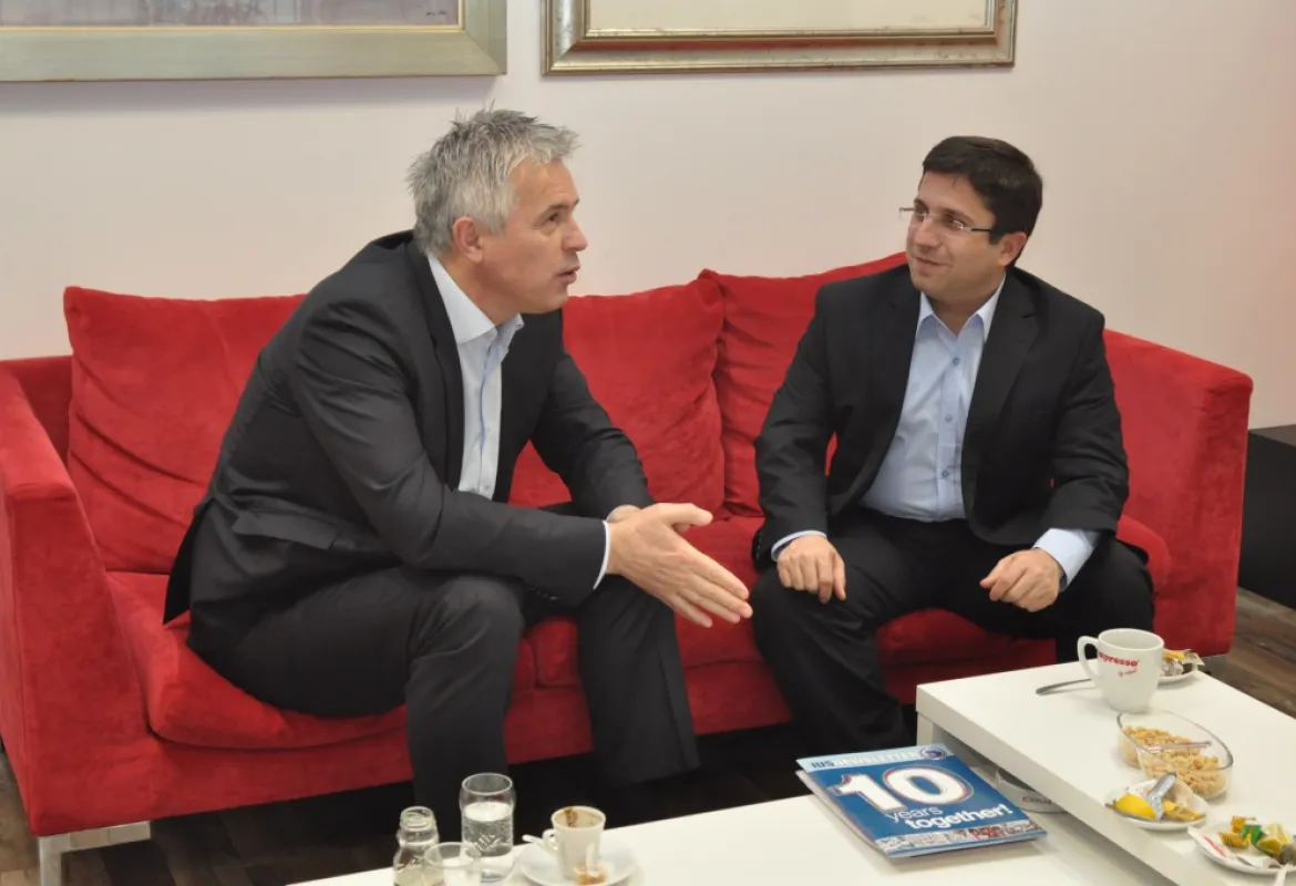 IUS Delegation visited Hayat TV