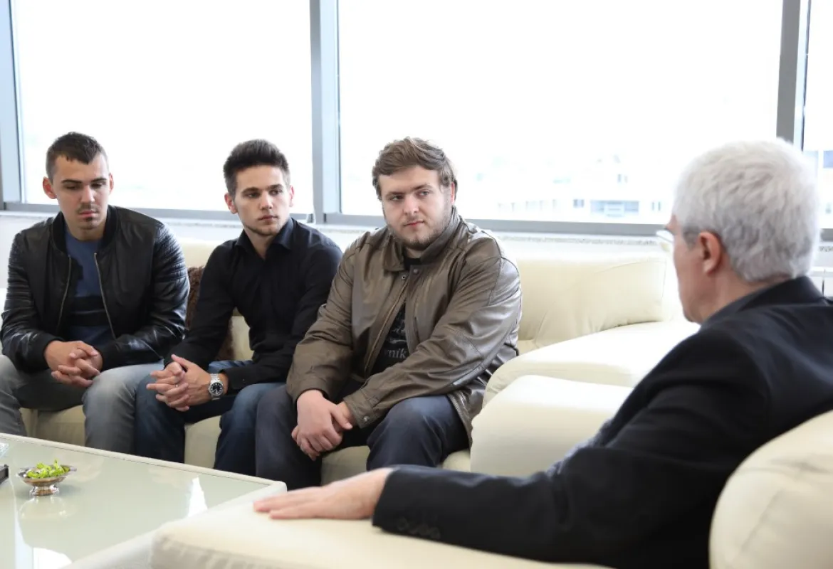 IUS Rector Hosted a Reception for Successful Student Programmers