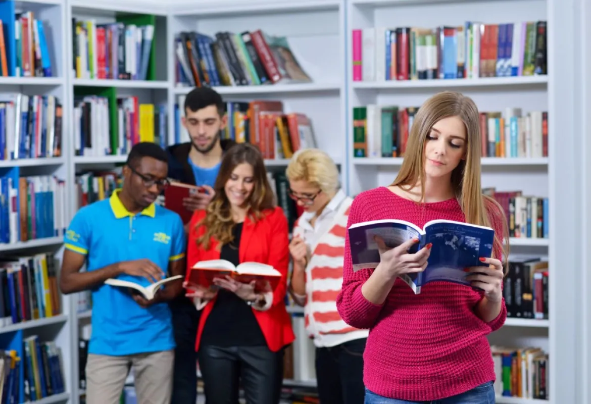 More than a million books and journals in the IUS library