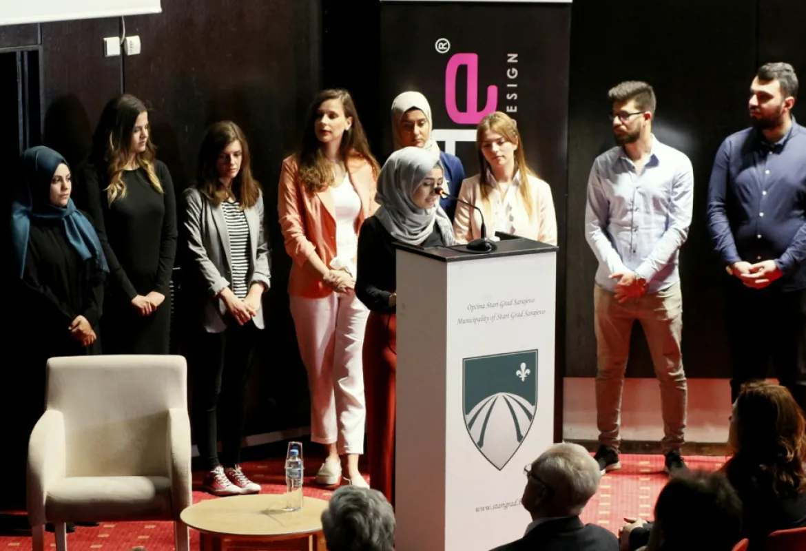 Students of IUS at the conference “Sarajevo and the World”