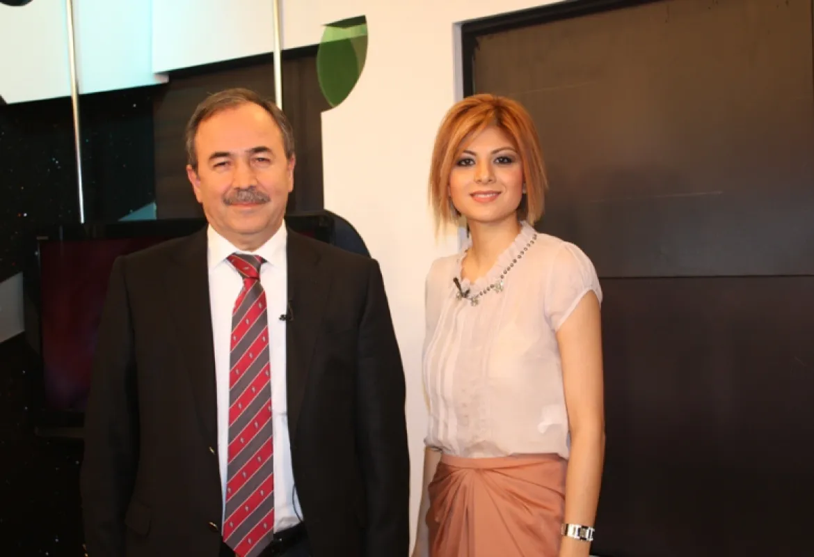 President of Board of Trustees Prof. Dr. Adem Baştürk guest at the SHOW TV