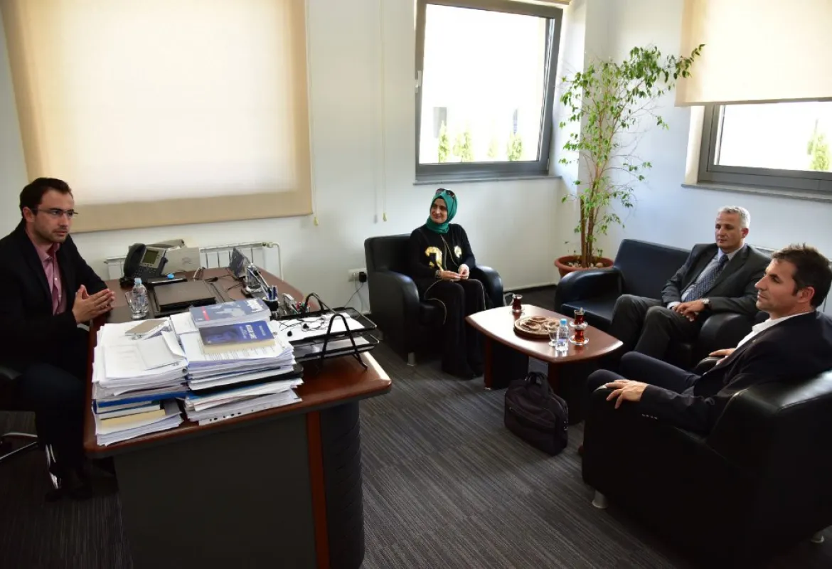 Mr. Hamza Yavuz and Ms. Hayriye Kosova in visit at IUS