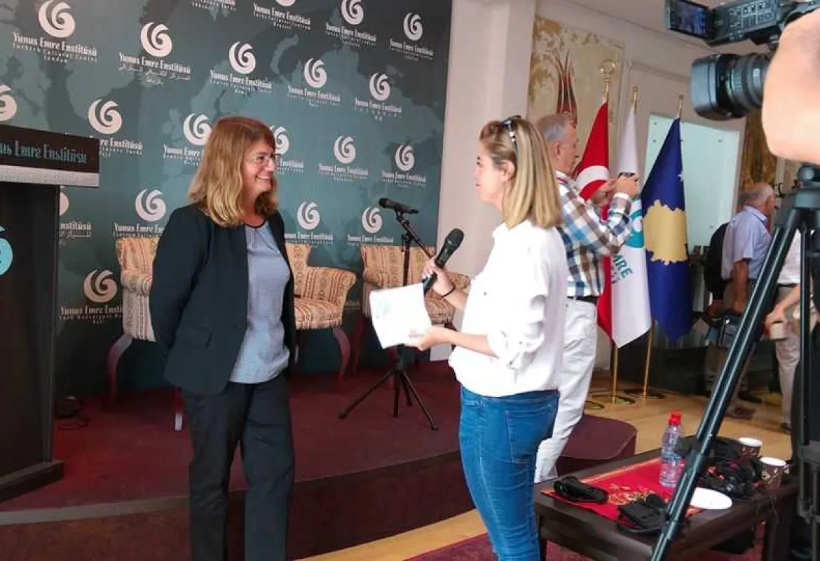 Prof. Dr. Aliye F. Mataraci at Symposium in Pristina 