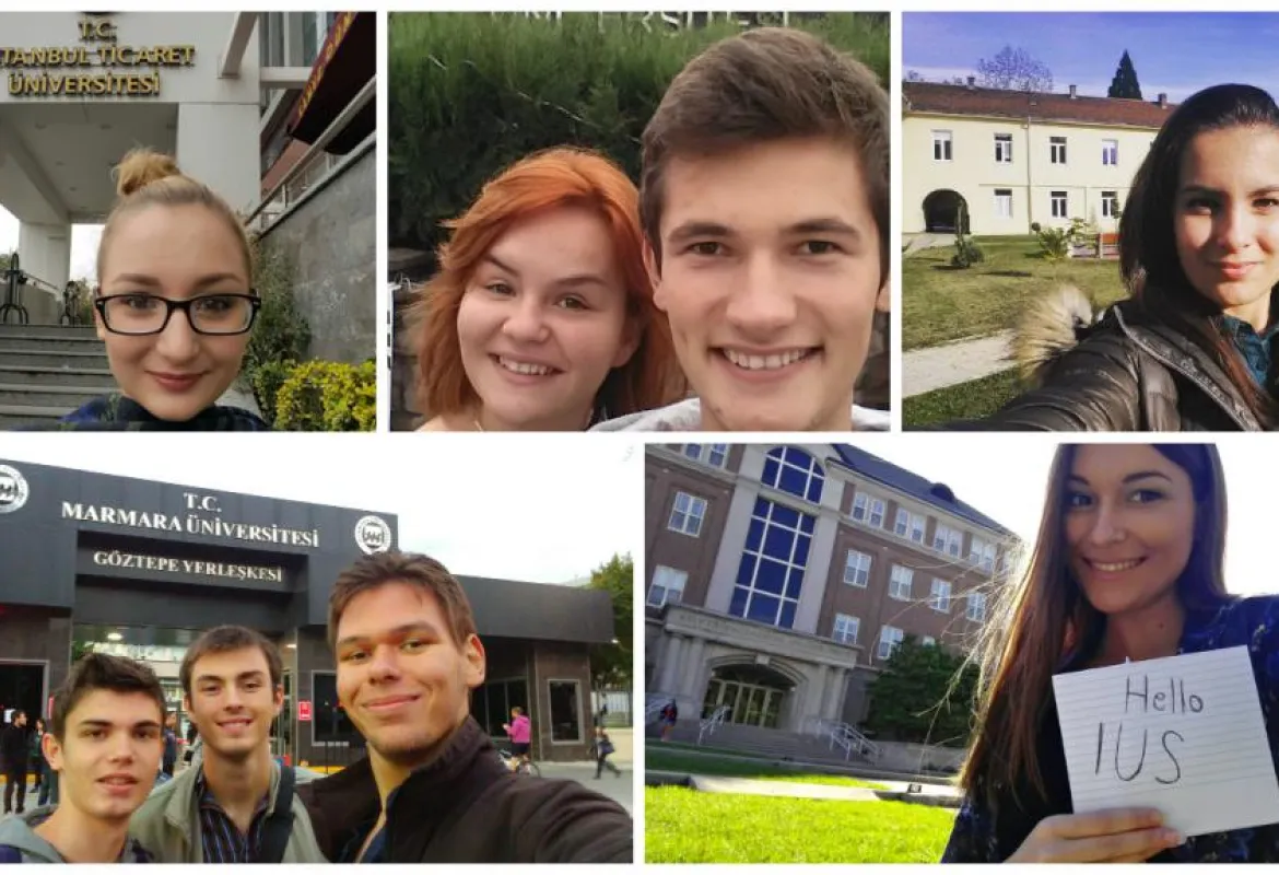 IUS Students on student exchanges around the world