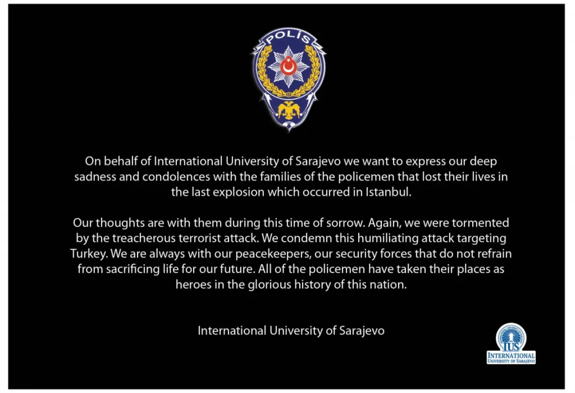 Announcement on terrorist attack in Istanbul