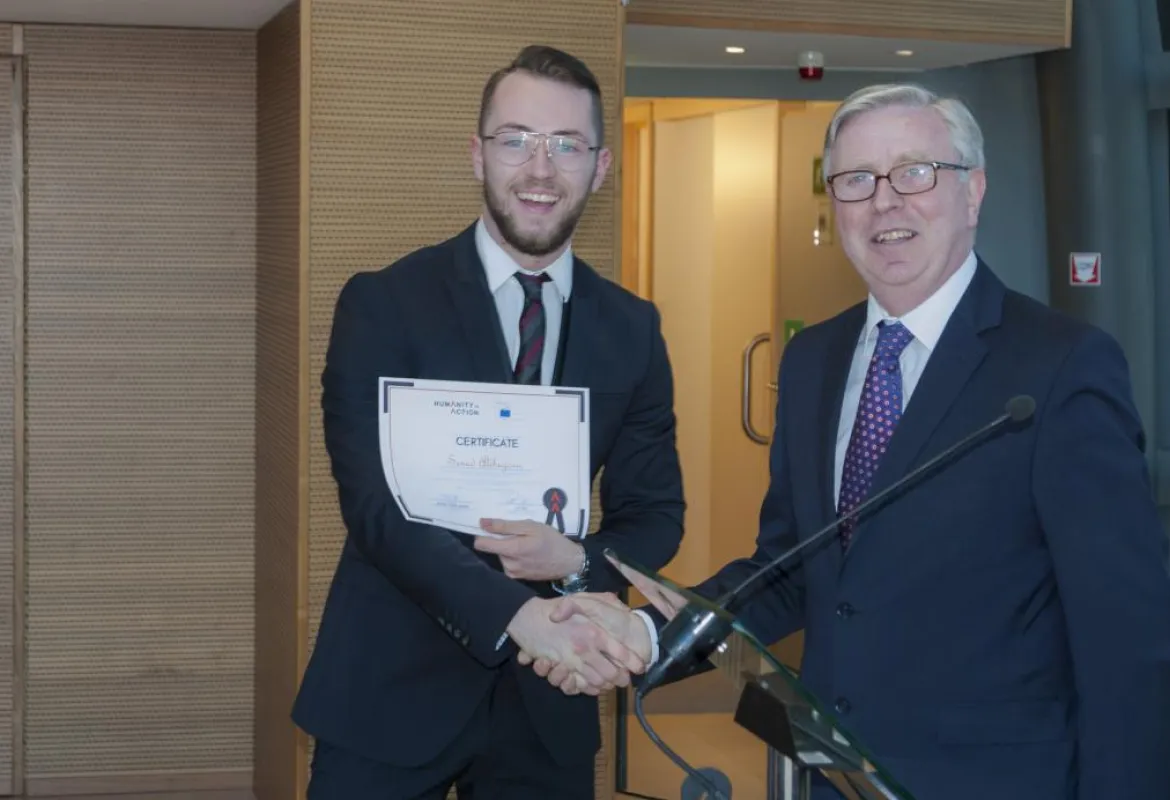 IUS student completed his internship in the European Parliament