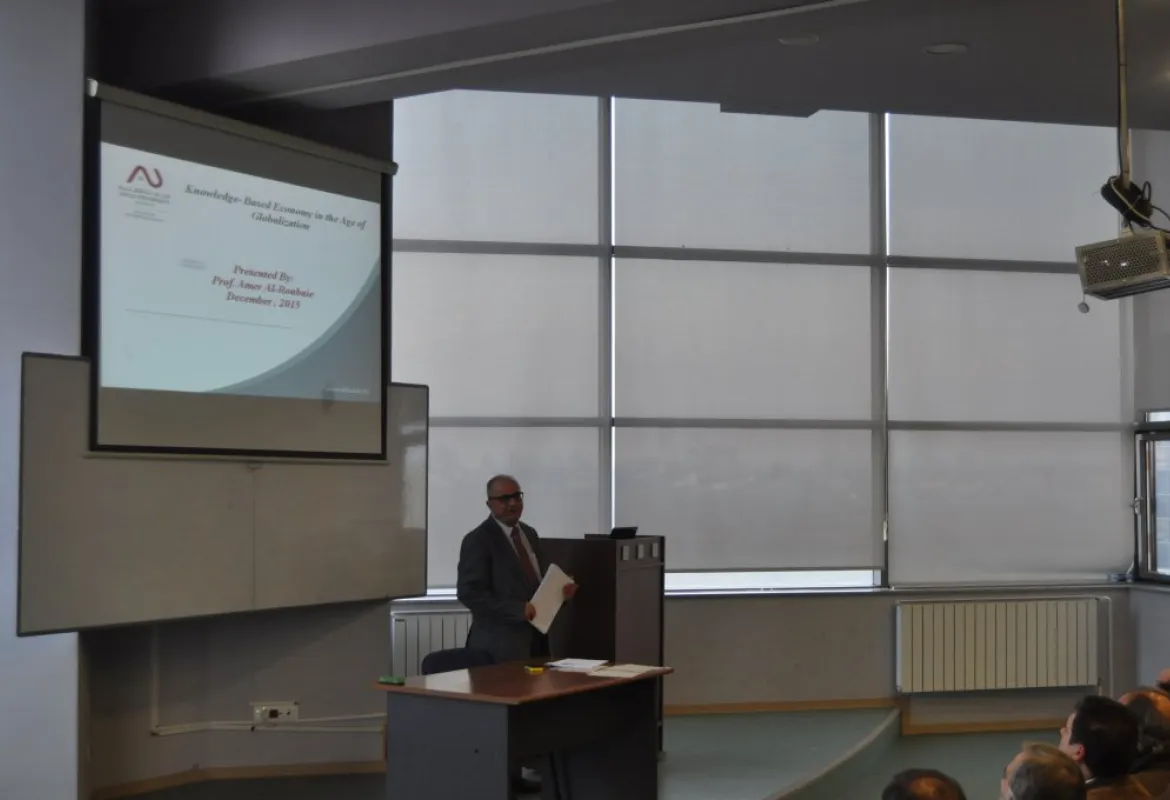 Prof. Dr. Amer Al-Roubaie gave a lecture at IUS
