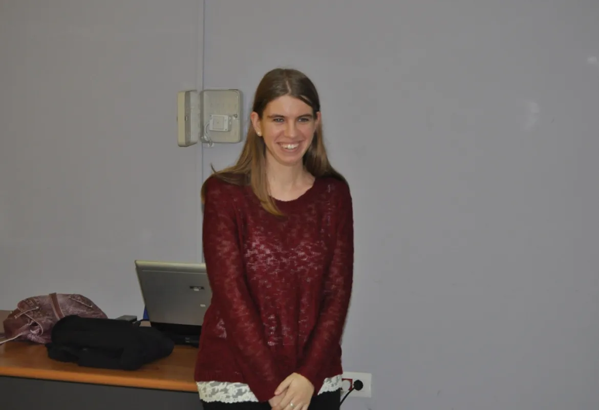 Alexandra Hartley gave a lecture at IUS