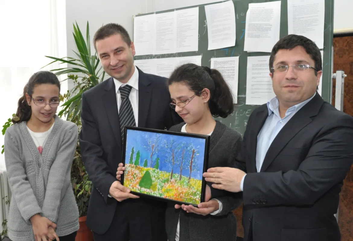 Visit to the Center for the Blind and visually impaired children and youth
