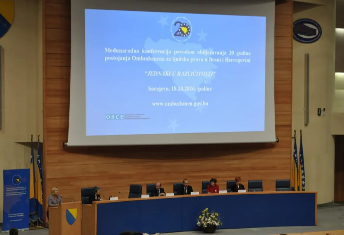 Assoc. Prof. Dr. Mirsad Karić and PR Manager Meldina Ugarak participated in International Conference of Ombudsmen of human rights in BiH