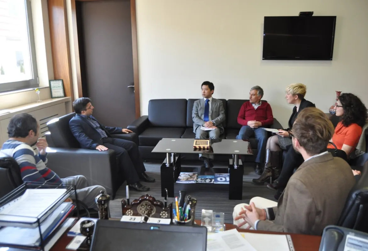 Representative of the Japanese Embassy visited IUS Rector