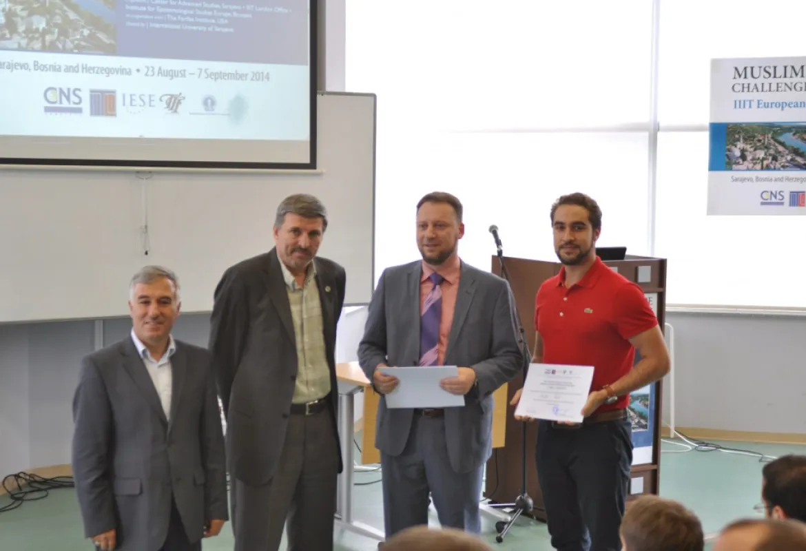 Certificates handed to participants of the IIIT European Summer School 2014