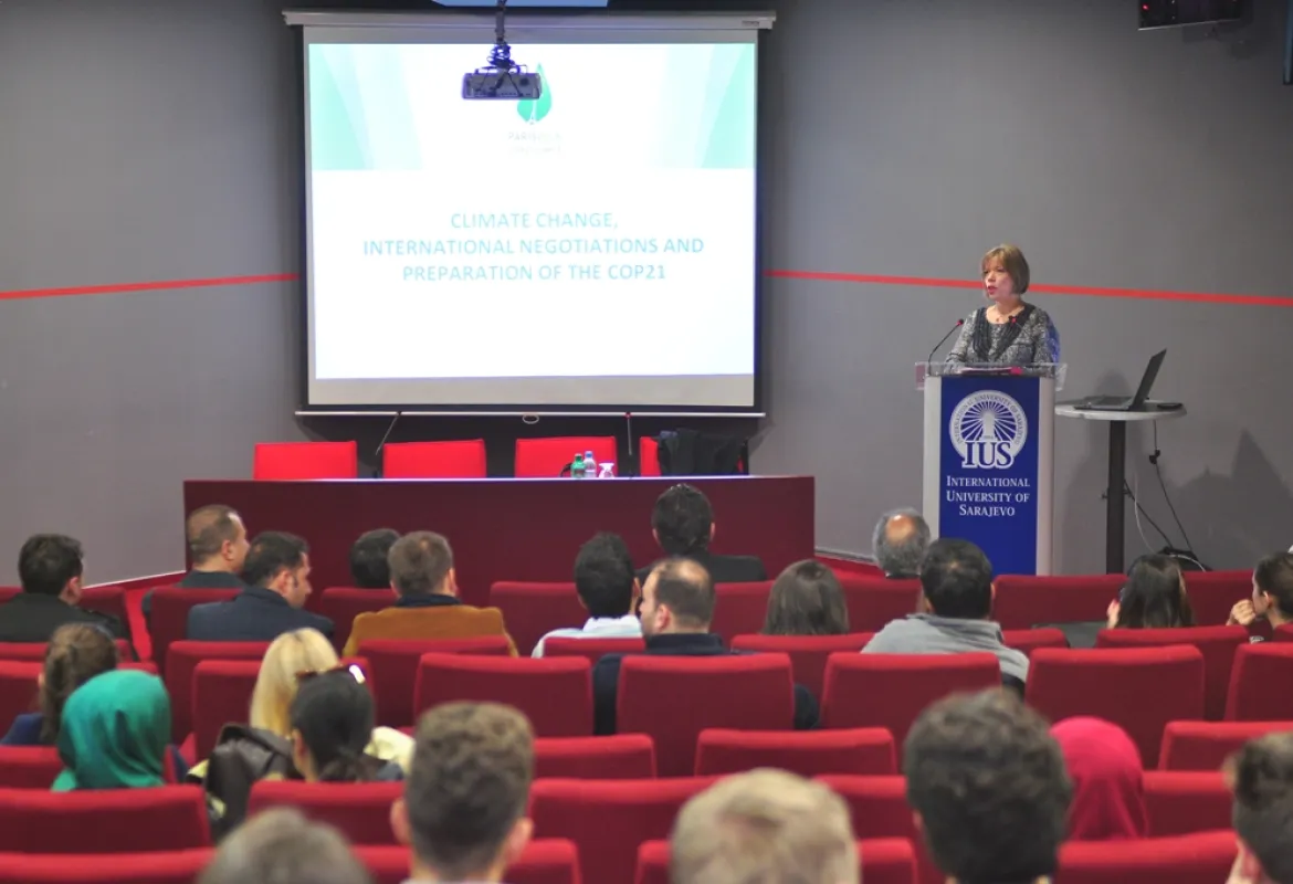 French Ambassador gave a lecture on climate change