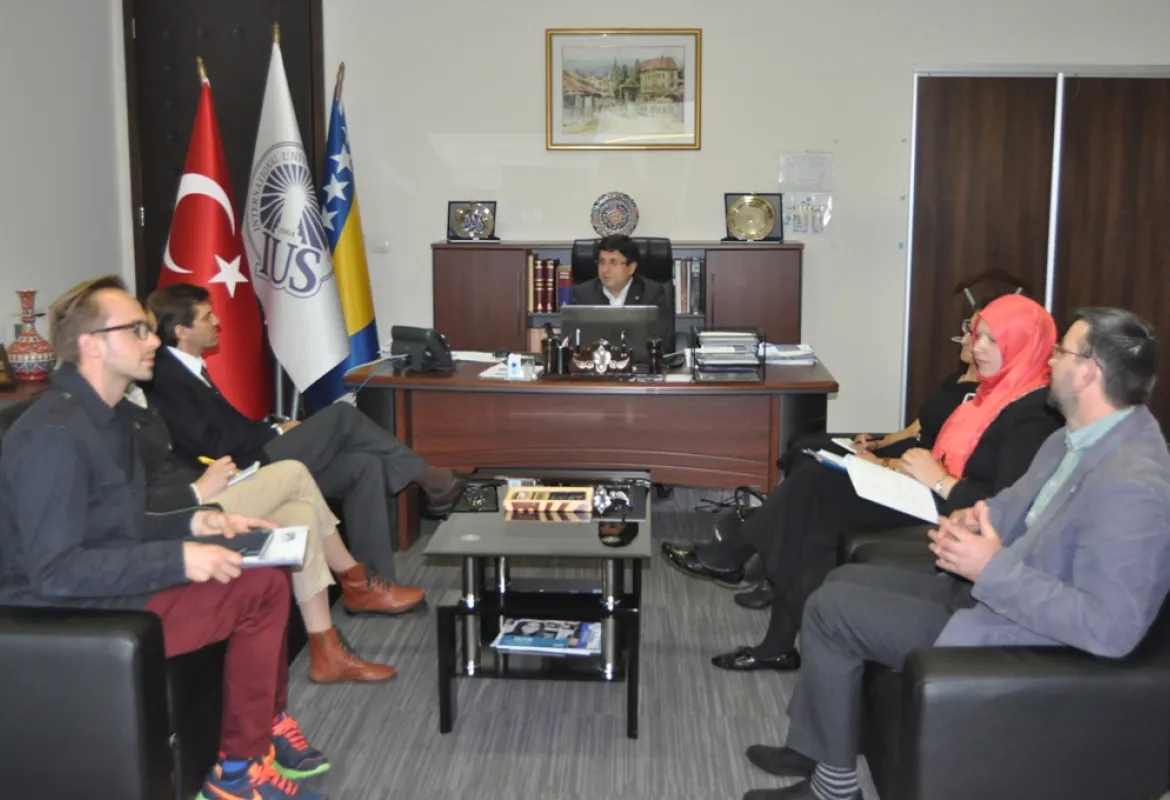 The Delegation of USA Embassy visited IUS