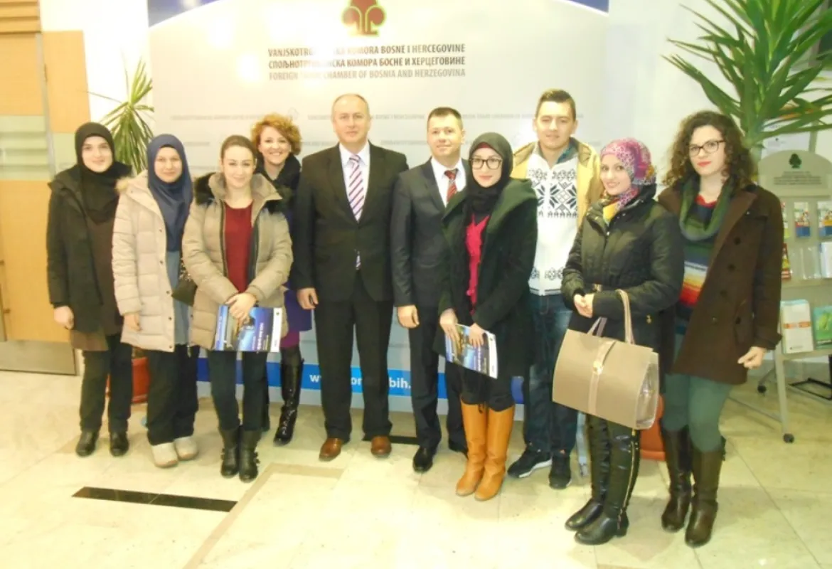 Students visited the Foreign Trade Chamber of BiH