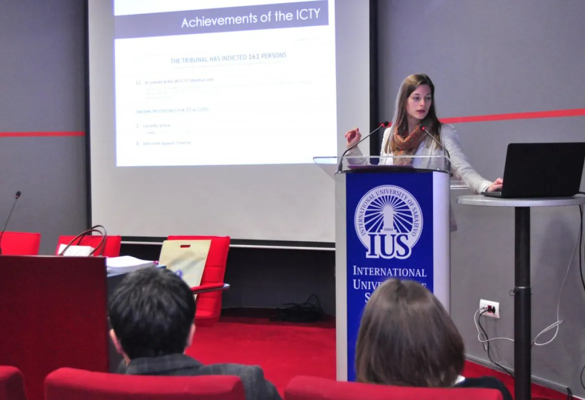 ICTY Legal Expert Lauranne Duffaut lecture at IUS