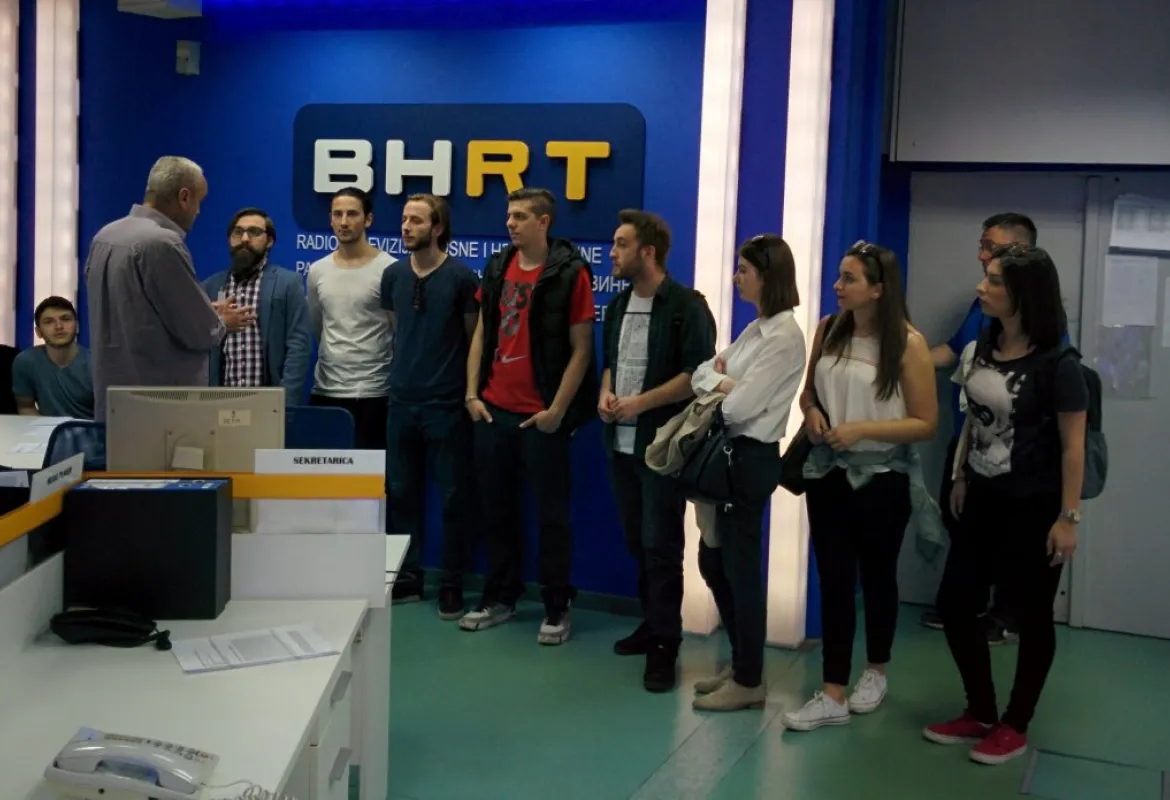 IUS Students Visited National TV and Radio Station in Sarajevo