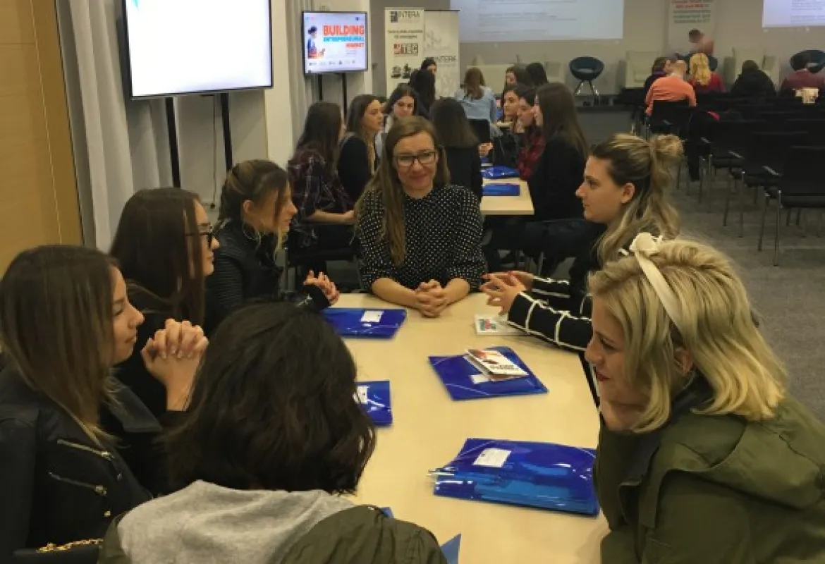 Dr. Jasminka Hasić Telalović and Džana Bašić at the Technology Park in Mostar