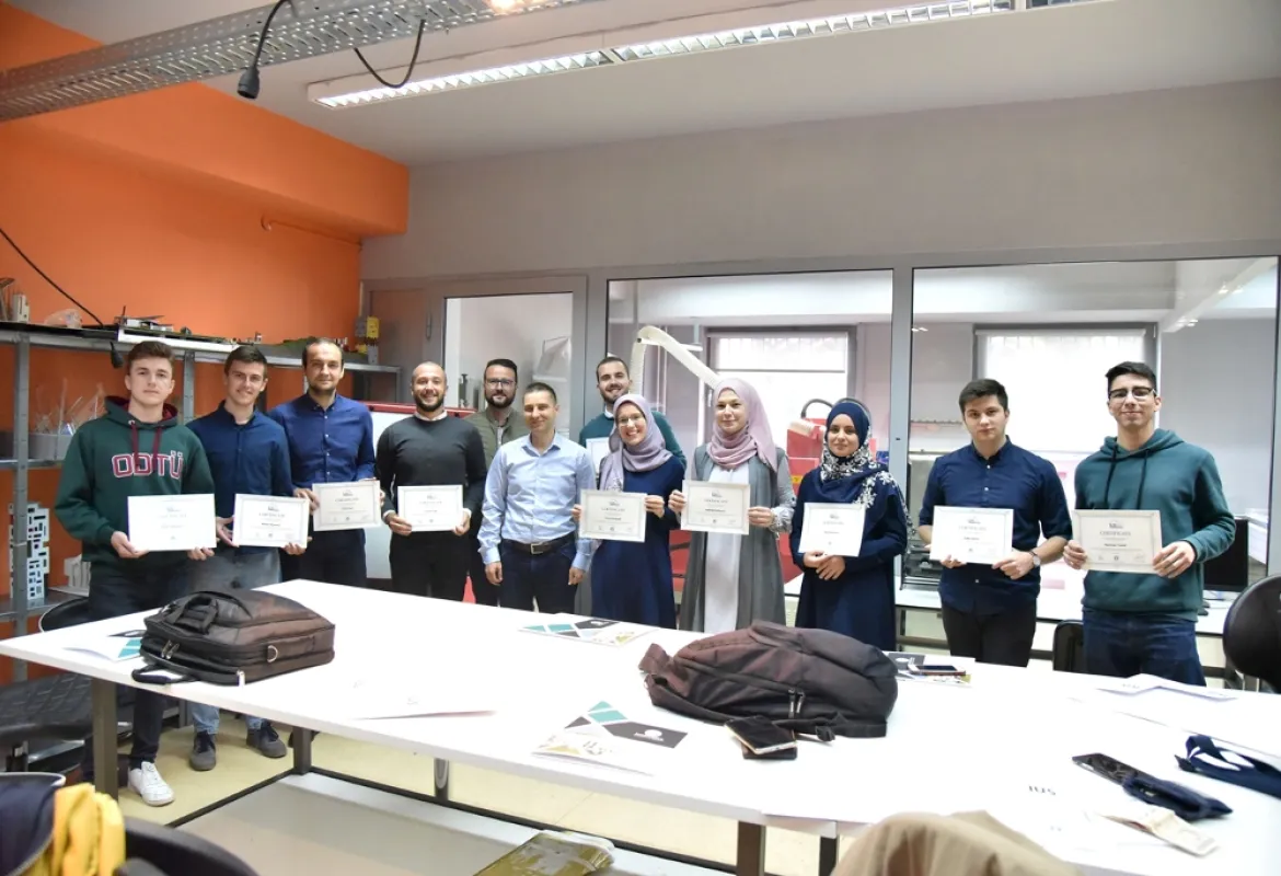 FENS Students of Both Genders Completed CNC Training