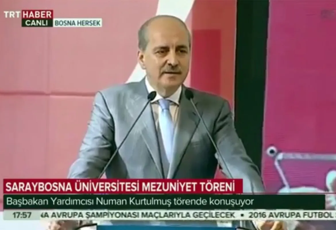 Prof Dr Numan Kurtulmuş Saraybosna Üniversitesi Mezuniyet Töreni Bosna Hersek 2016 TRT HABER