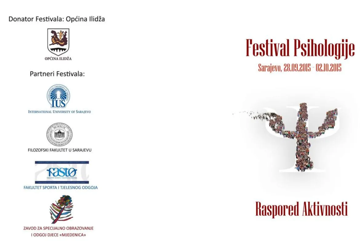 First Festival of Psychology in Sarajevo