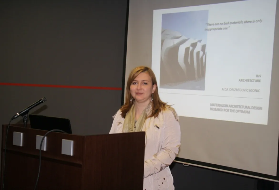 "Mimari Sohbetler'in" bu dönem için sonuncusu Aida Idrizbegović-Zgonić tarafından verildi