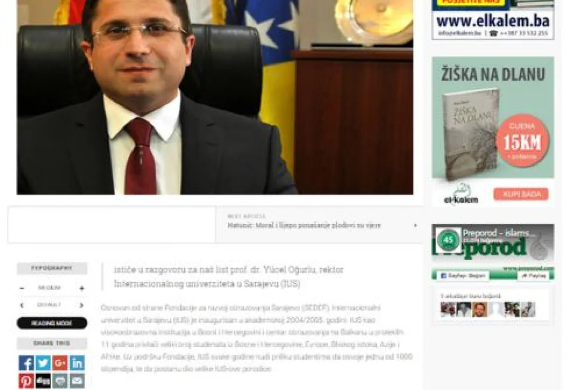 Oğurlu: Naši studenti će jačati veze Bosne i Turske