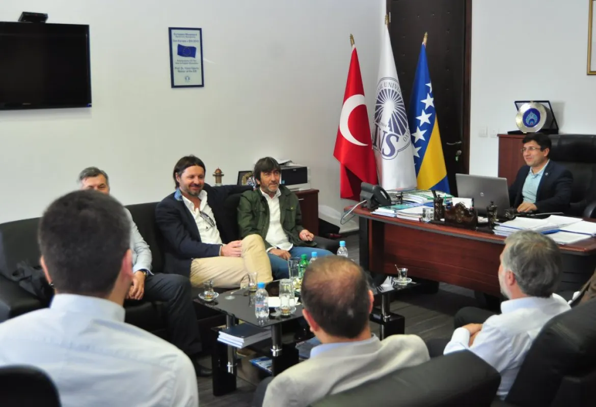 IUS hosted former Turkish national team player Ridvan Dilmen, Elvir Bolić and Sead Čelebić