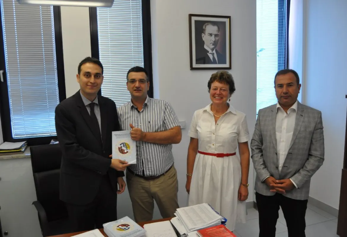IUS staff in visit to Turkish Embassy and Trade Attaché Sedat Yildiz
