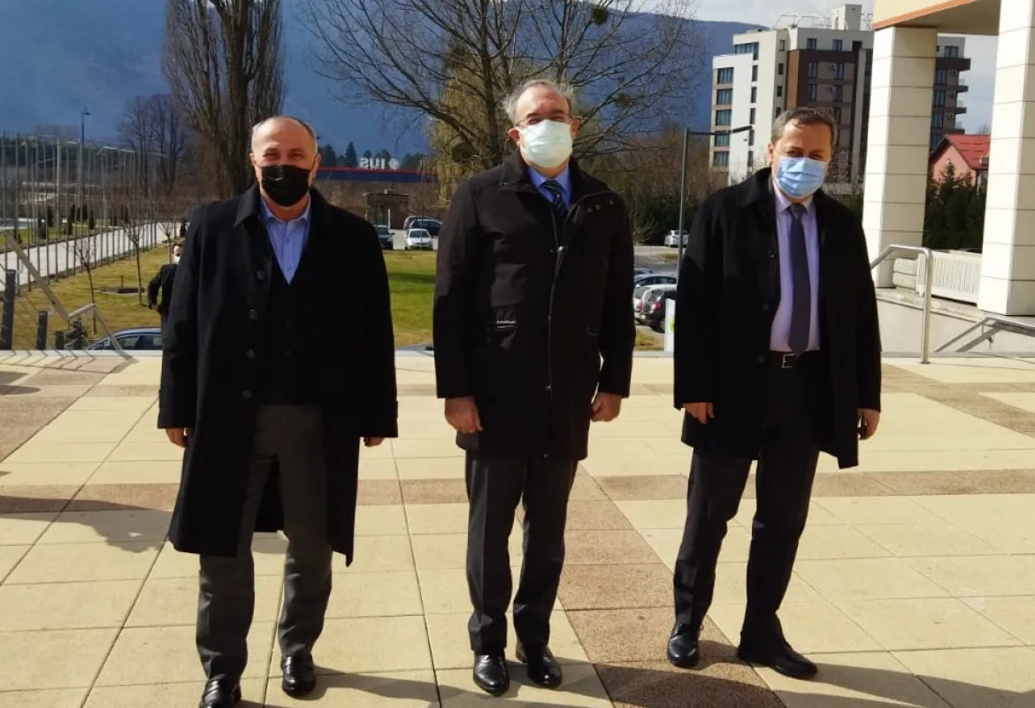 H.E. Haldun Koç in a farewell visit to IUS