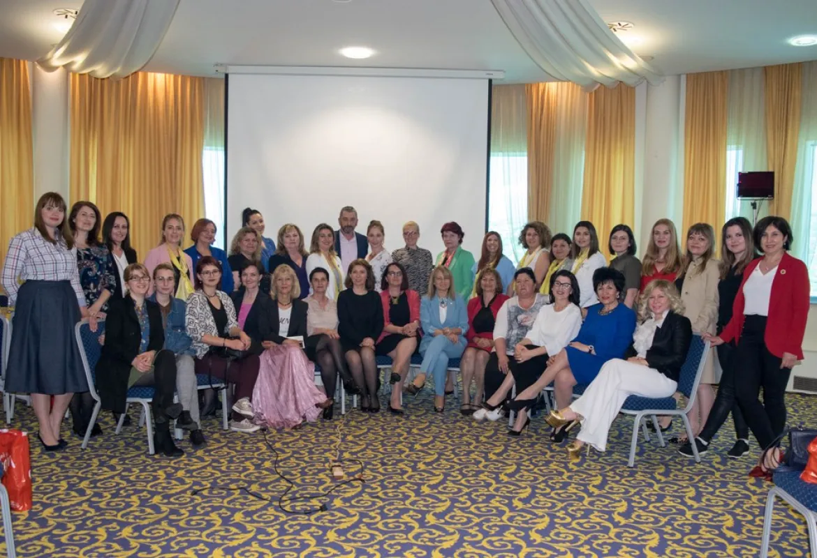 IUS representatives at a conference on the empowerment of women's entrepreneurship