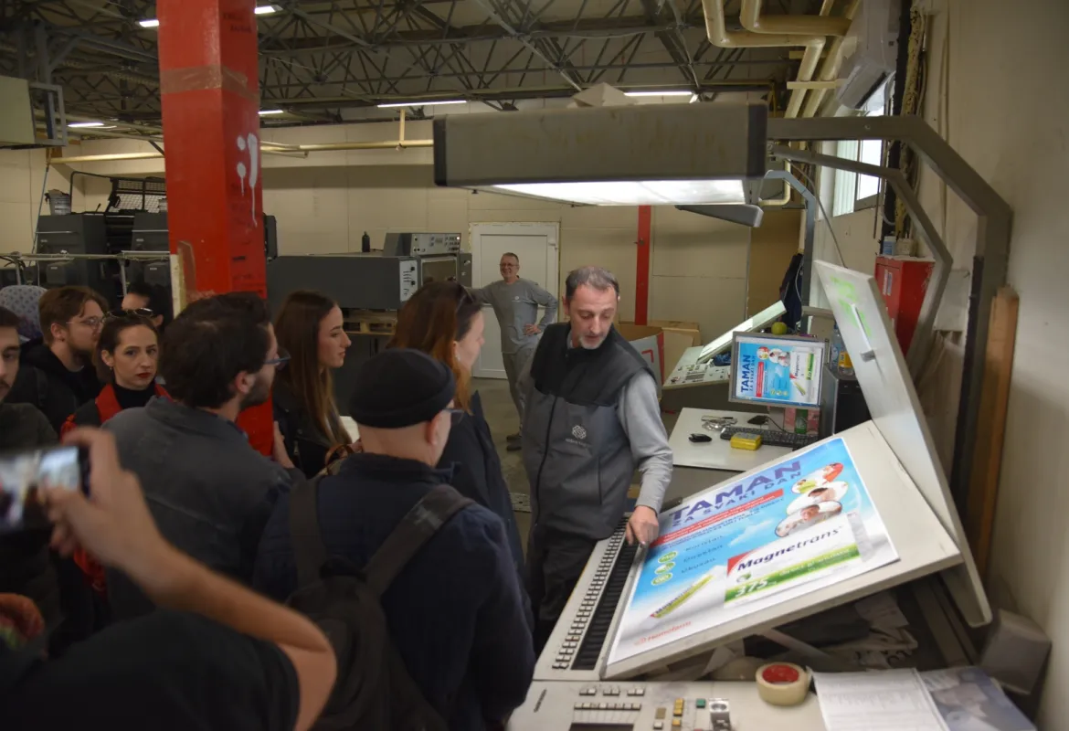 VACD Students Visit Printing Company Dobra Knjiga