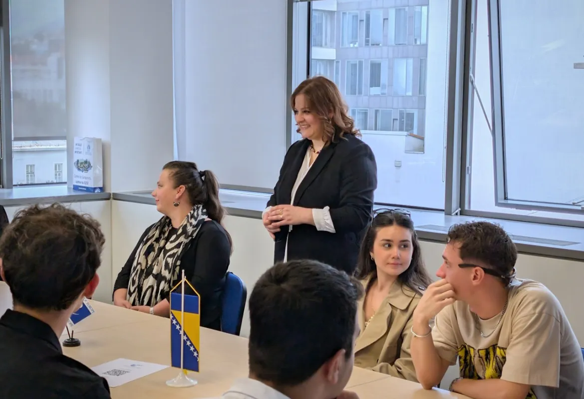FLW Students Visit the Council of Europe Office in Sarajevo