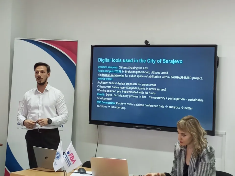Digital Governance in the City of Sarajevo: Guest Lecture at FBA