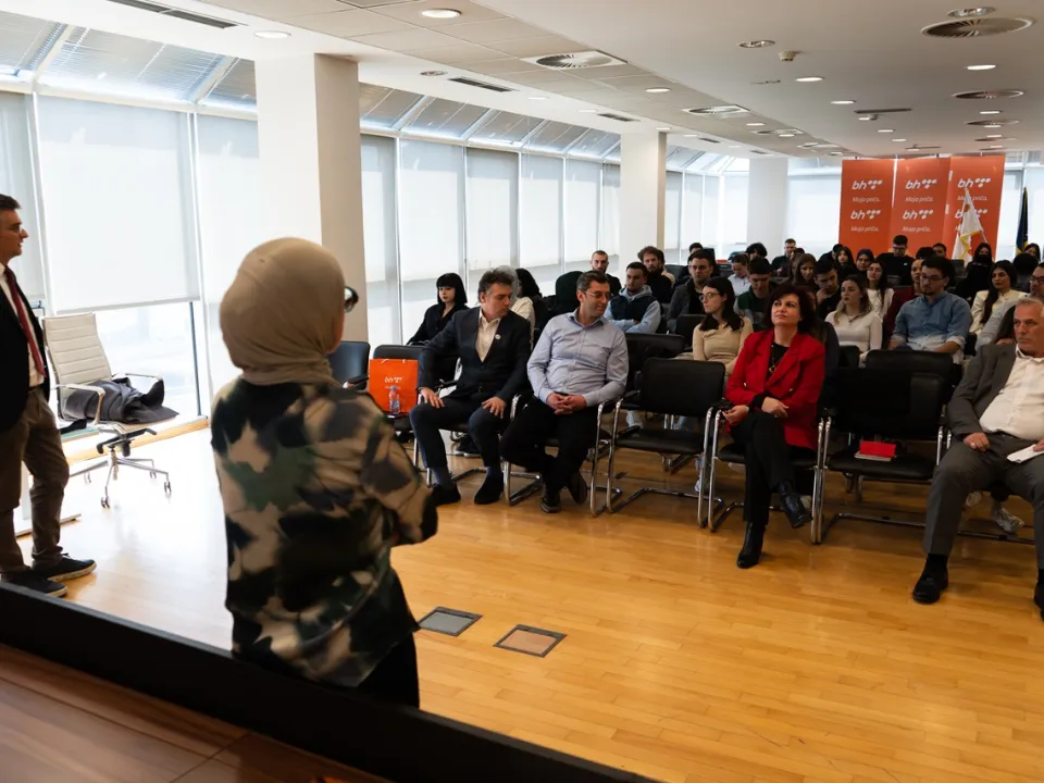 IUS students visit BH Telecom