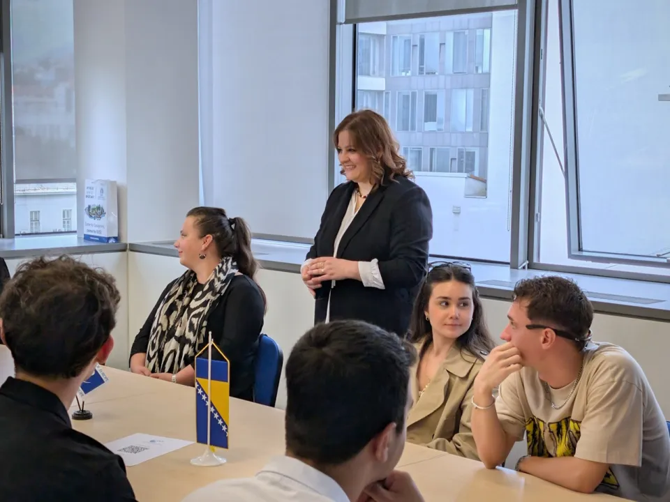 FLW Students Visit the Council of Europe Office in Sarajevo