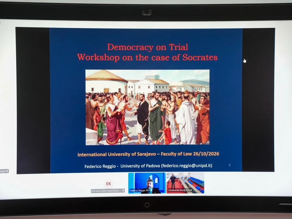 Prof. Dr. Federico Reggio Revisits the Case of Socrates at IUS