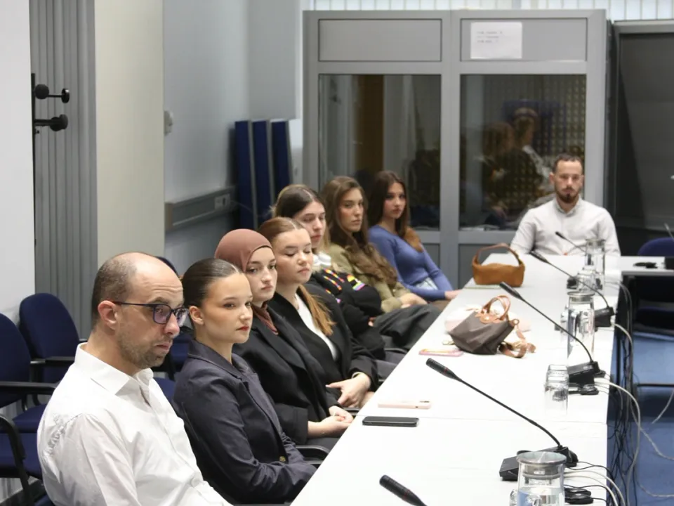 IUS PSIR Students Visit the EU Delegation in BiH