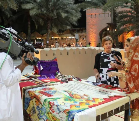 Assist. Prof. Amila Smajlovic has been awarded for her achievement in artwork at International Exhibition for Arts, Heritage and Creativity in Muscat, Sultanate of Oman