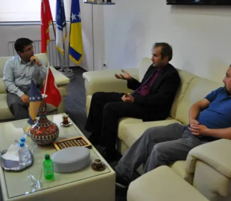 The Director of the BBI bank visited Rector Oğurlu