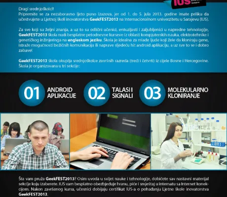 "Summer School of Innovation- GeekFEST2013" at IUS