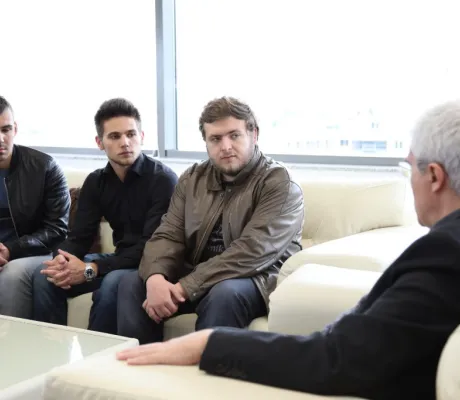 IUS Rector Hosted a Reception for Successful Student Programmers