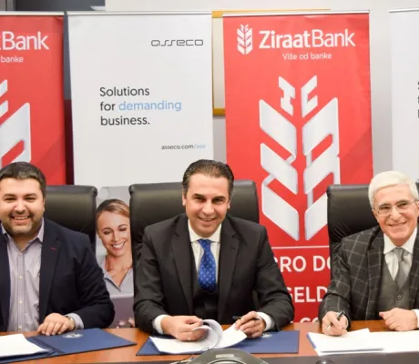 Memorandum of Understanding Signed between International University of Sarajevo (IUS), ASSECO SEE, and ZiraatBank Bosnia 