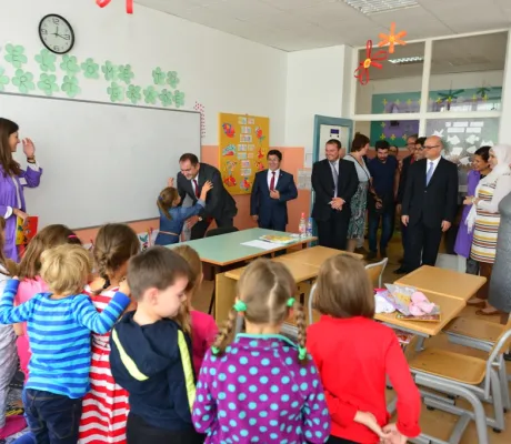 Turkish Ambassador visited Isa-beg Ishaković school