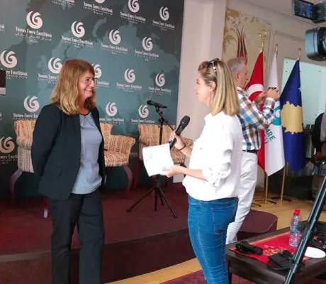 Prof. Dr. Aliye F. Mataraci at Symposium in Pristina 