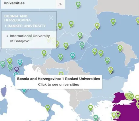 IUS ranked in the Times Higher Education ranking list